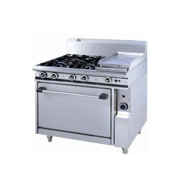 6 Burner Gas Range with Griddle and Oven HDR Range