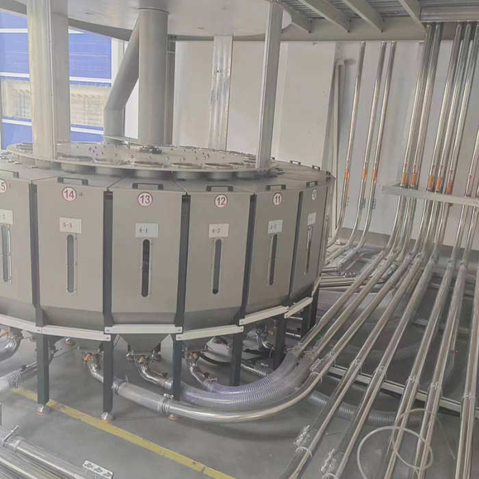 Sistem pencampuran dan dosis blender gravimetri