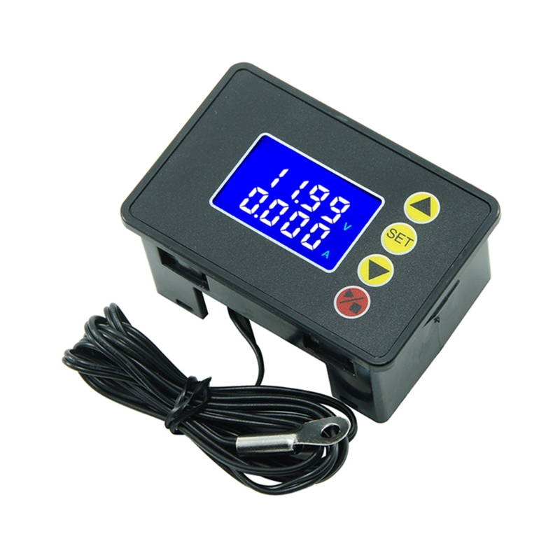 0-100VDC 10A Power Meter Digital Voltmeter Ammeter Wattmeter Temperature Monitor