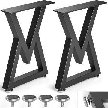 أرجل الطاولة على شكل حرف V، أرجل الأثاث المعدنية