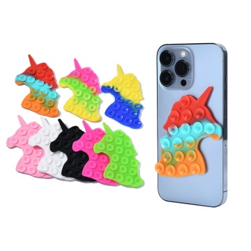 Wholesale Unicorn Shape Silicone Double-Sided Suction Phone Mount