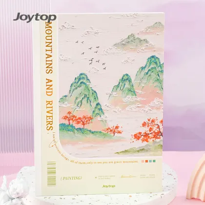 Wholesale Distant Mountain Sunset B5 Notebook with Lined Pages