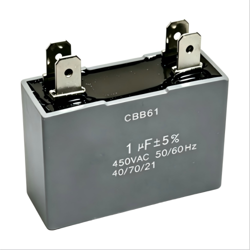 CBB61 450VAC 1UF মেটালাইজড পলিপ্রোপিলিন ফ্যান ক্যাপাসিটর