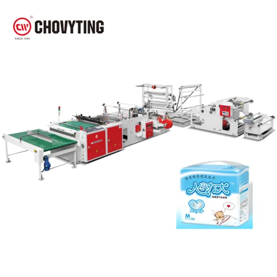 Hot Side Sealing Euro Type Baby Diaper Bag Plastic Bag Making Machine Factory