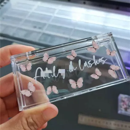 acrylic lashes boxes clear eyelash packaging box