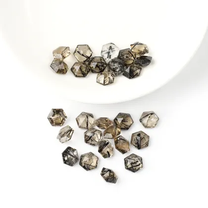 Black Tourmaline Quartz Black Hair Quartz Tea Crystal