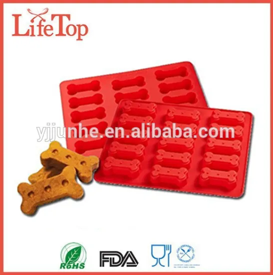 Food Grade Silicone 15Cavity Bone-shaped Cavities Cookie Bake Mold,Candy Mould