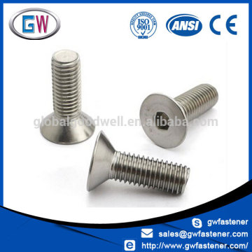 Stainless Steel DIN 7991 hex socket countersunk screws