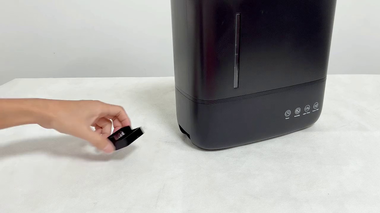 HONETIAN 7 colors night light humidity setting sleep mode remote control 4.0L capacity black colour indoor top fill humidifier