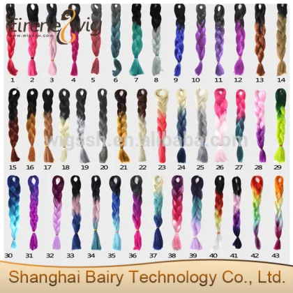 Eirene Braiding Hair Ombre Synthetic Braiding Hair Various Colors xpression braiding hair