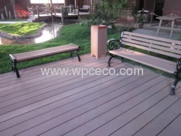 Outdoor Gazebo Wood Flooring And Wpc Bench 