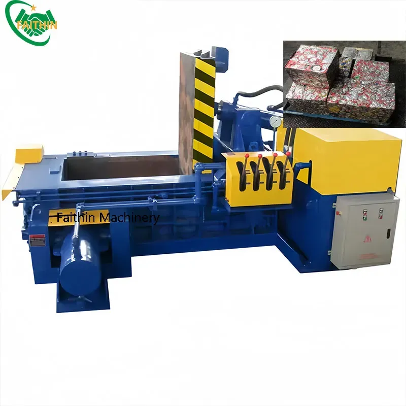 Portable Metal Scrap Mobile Car Baler Baling Press Machine