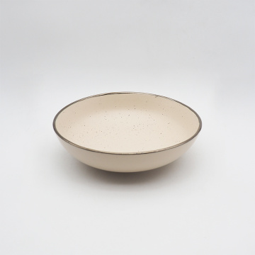 Ensalada de cerámica de cerámica nórdica de cerámica