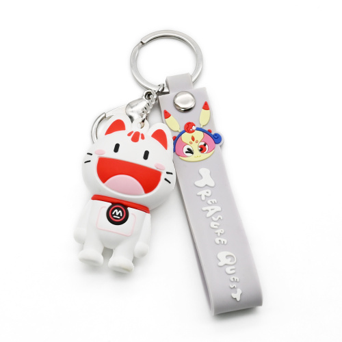 PVC Cartoon Keychain 3D Soft Rubber Cute Anime