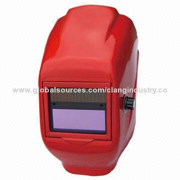 Welding Helmet, Auto-dark, Solar-powered, Comes in Red