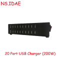 20-poorten Meerdere USB-oplader Station Intelligente detectie