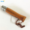 Wooden Handle Beech OPNIEL Style Folding Knife