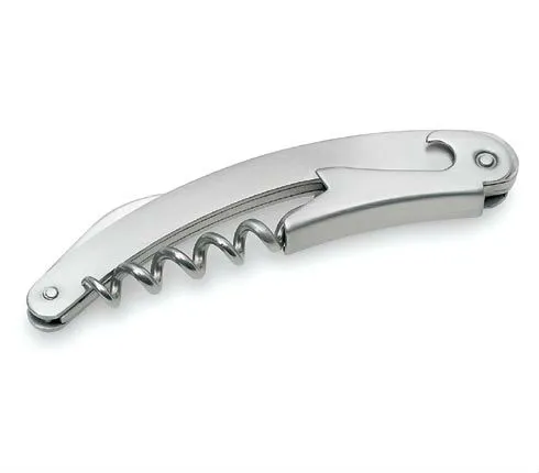 stainless steel corkscrew