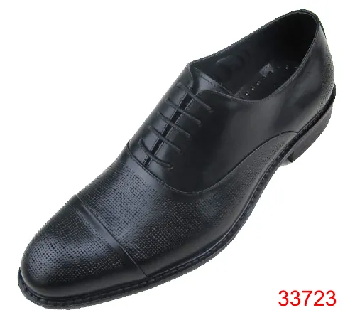 waxed calfskin special material dress men shoes
