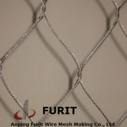 stainless steel zoo mesh for tiger/stainless steel hand woven zoo mesh/Aviary zoo mesh