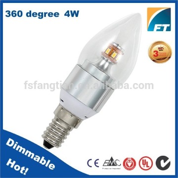 for 2016 new arrival 360 degree 4w smd E12 E14 led candle light bulbs