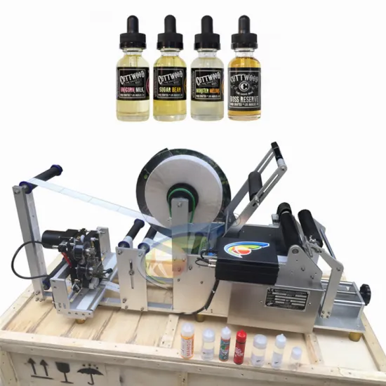 Semi-Automatic Round Bottle Labeling Machine for 10ml Lavender Oil Bottles