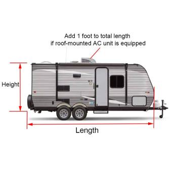 Travel Trailer Camper RV Cover 4 Layers