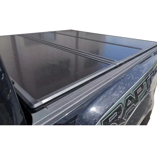 High Quality Aluminum Auto Accessories Pickup Hard Tri-Fold Truck Bed Lid Tonneau Cover for Dodge Ram 1500/2500/3500 6.4' Bed