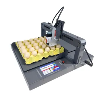 XY Axis Intelligent Printing Platform Whole Tray Egg Inkjet Expiry Date Printer