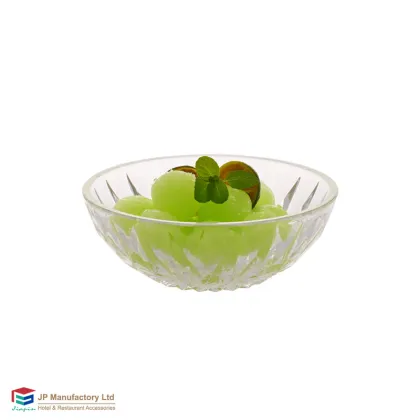 5 Inch Acrylic Fruit Bowl - Blink Diamond Cutting Snack Bowl