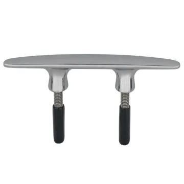6\" Heavy Duty Stainless Steel Marine Cleat: Bollard, Pull-Up, and Flush Mount Lift Cleat