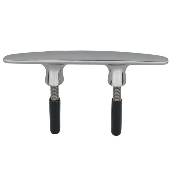 6\" Heavy Duty Stainless Steel Marine Cleat: Bollard, Pull-Up, and Flush Mount Lift Cleat