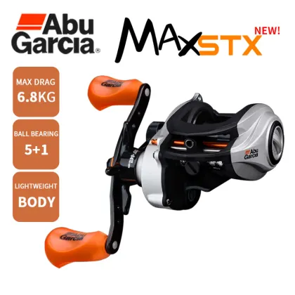 Abu Garcia MAX4 STX Baitcasting Reel with 6.4:1 Gear Ratio and 6.8kg Max Drag