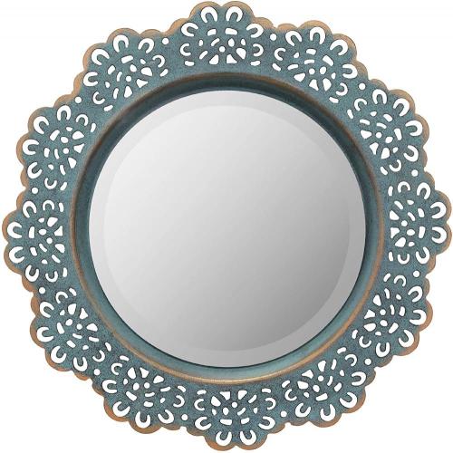 Decorative Round Metal Lace Wall Mirror