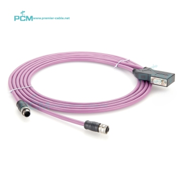 Canopen Cable Adapter: DB9 to M12 RS232 RS485 CAN Bus Interface for Automation, PLC Slave Devices & Canopen Modules