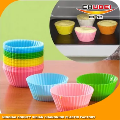 Amazon Hot Seller Heat Resistant Non-stick Cupcake Moulds