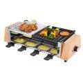 كهربائي Raclette Grill 8 أشخاص غير لاصقة