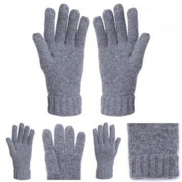 Guanti in cashmere di medie dimensioni all'ultima moda