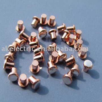 AgSnO2/Cu contact rivet
