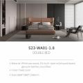 bedside table Bedroom set leather uphostery bed Manufactory