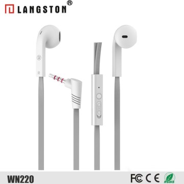 In Ear Headphone with microphone for computer, MP3 OEM Earplugs for Mobile Phone