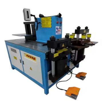 Macchina di elaborazione della barra di busar idraulica CNC per taglio della barra di rame, punzonatura e piegatura