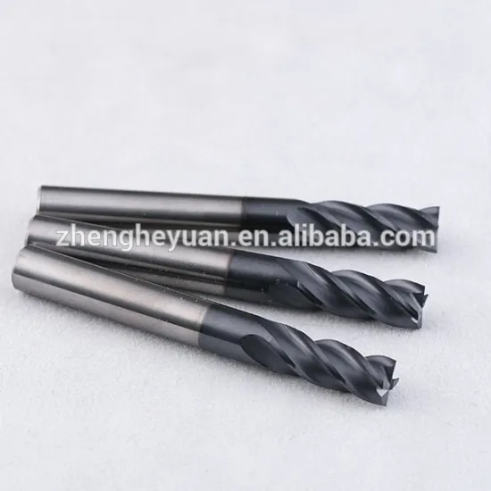 solid flute tungsten carbide cnc milling cutting tools
