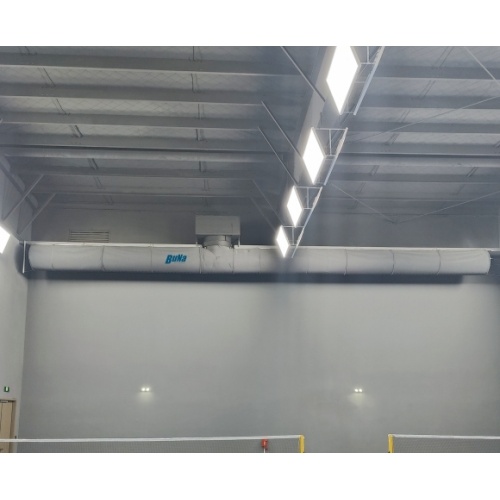 Use of Fabric Air Ducts in Badminton Courts