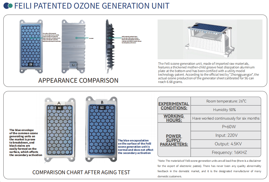 feili ozone tube long lifetime