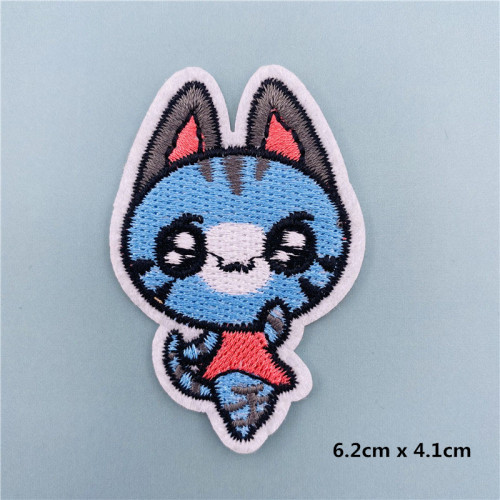 Animal crossing iron on embroidery patches stripes