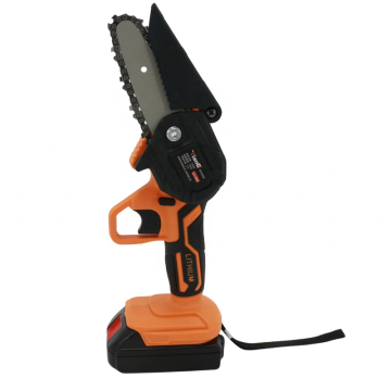 Portable Mini Chainsaw: Rechargeable Electric Handheld Lithium-ion Battery for Efficient Wood Cutting & Logging