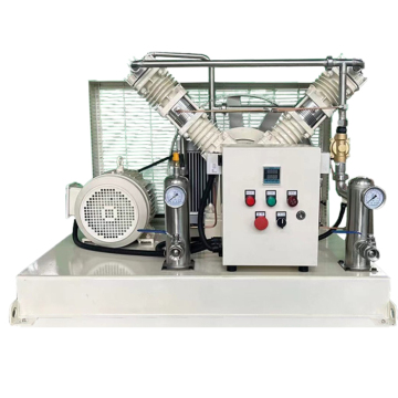NWS-100/6-45S Stationary Piston Motor Nitrogen Booster Oil-Free 380V AC Water-Cooled Pump