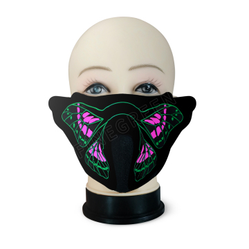New Arrival EL Lighting Party LED Light-Up Panel Mask