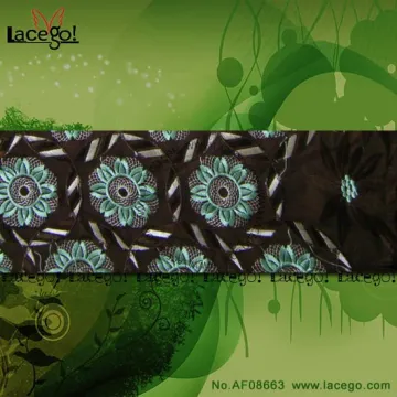 High quality africa swiss cotton lace fabric